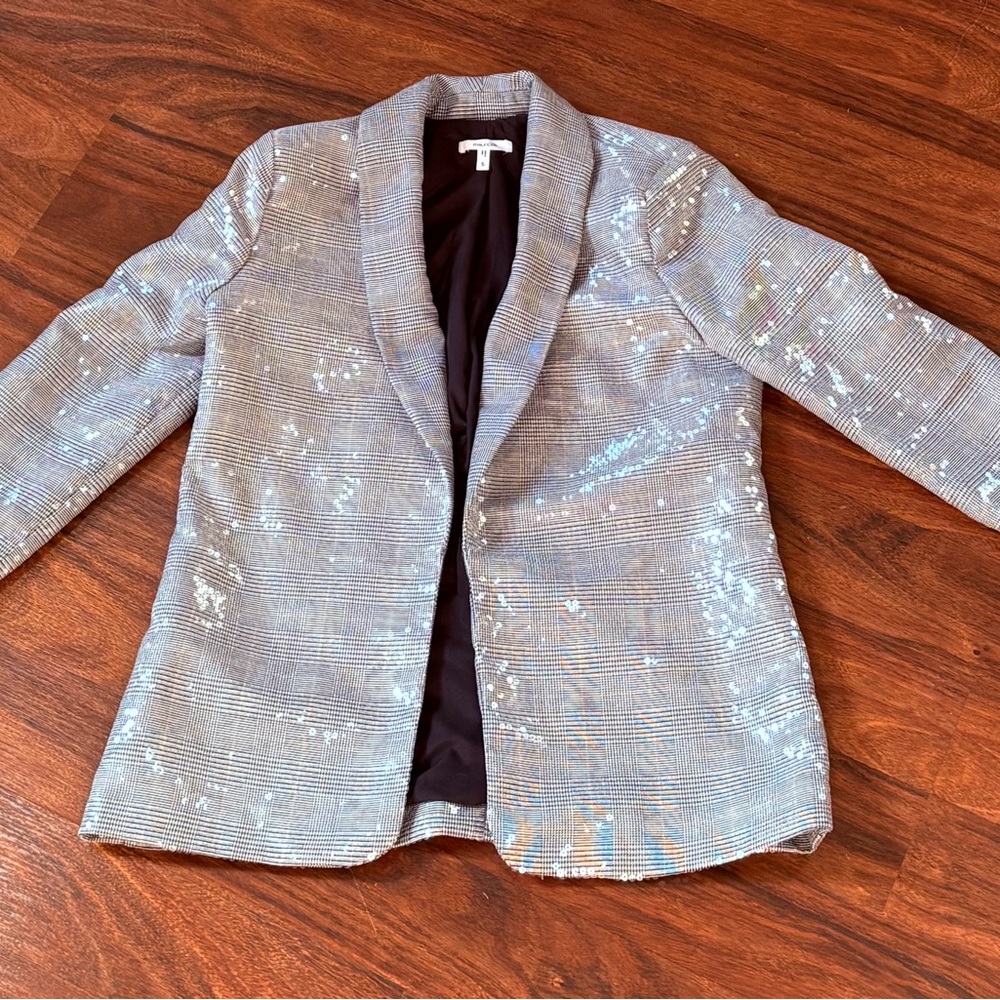 Silver Sequin Women's Blazer